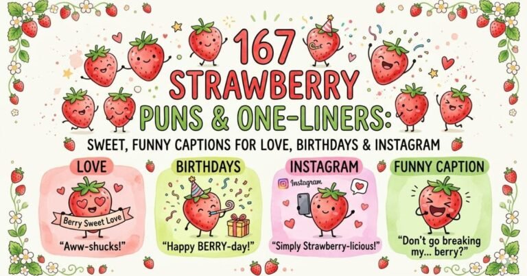 167-STRAWBERRY-PUN-ONE-LINERS