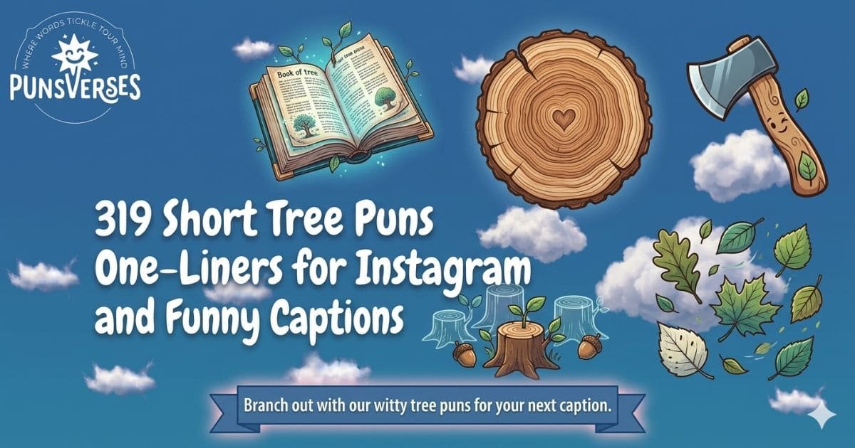 319 Short Tree Puns One-Liners for Instagram and Funny Captions