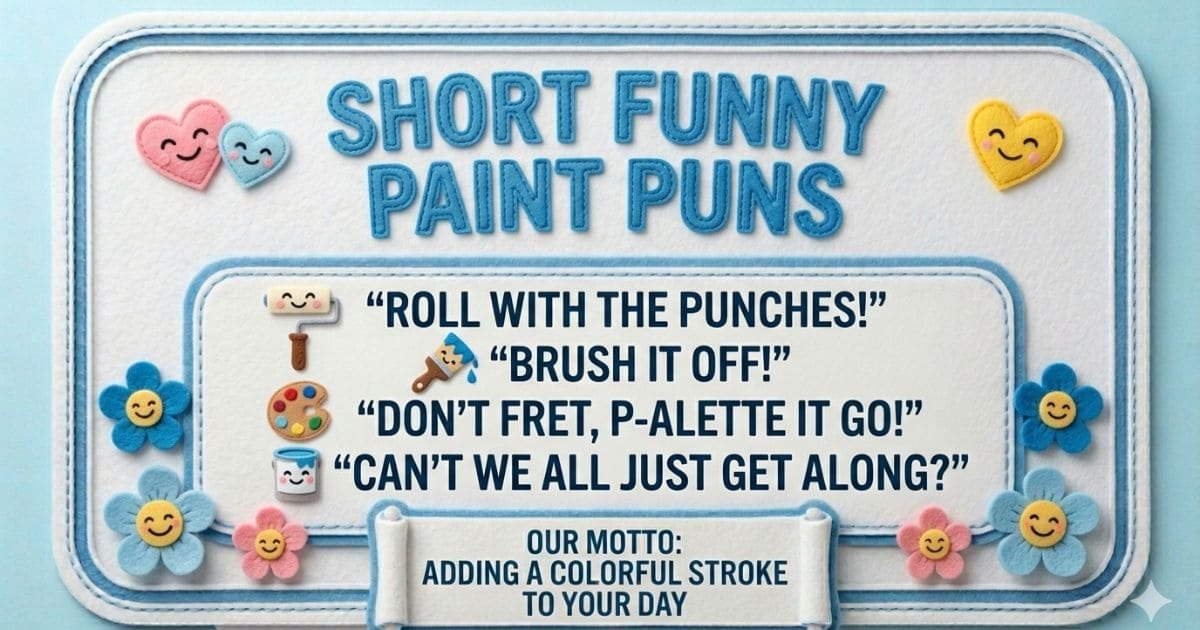 193+ Paint Puns & Jokes That’ll Color Your Day with Laughter 2026