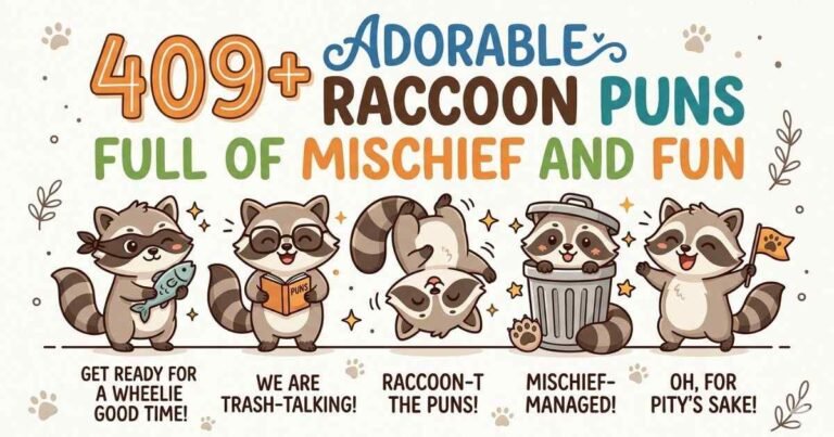 Adorable Raccoon Puns Feature Image