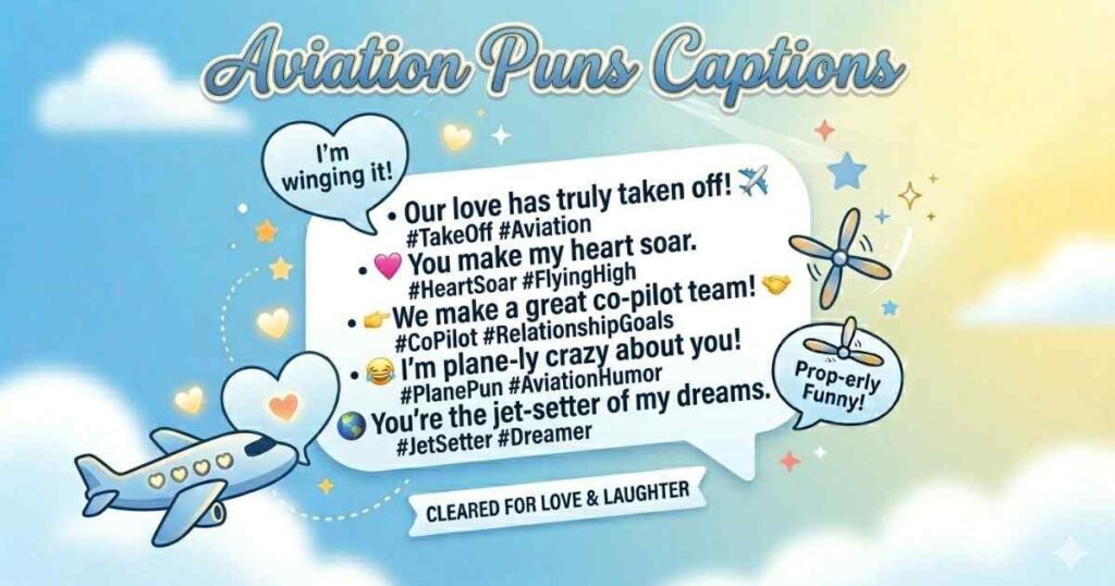 Aviation Puns Captions