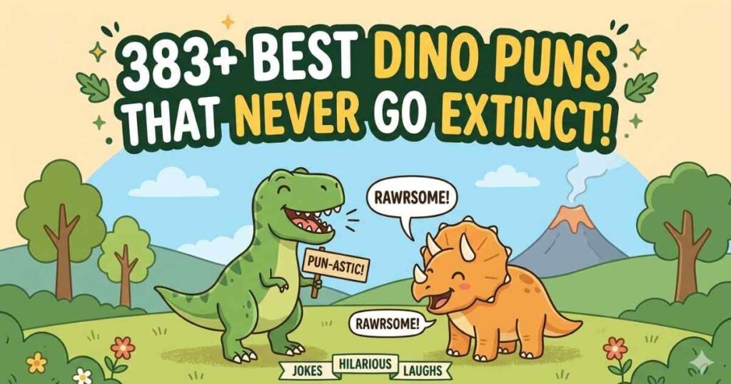 Best Dino Puns Feature Image