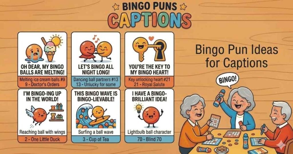 Bingo Puns Captions