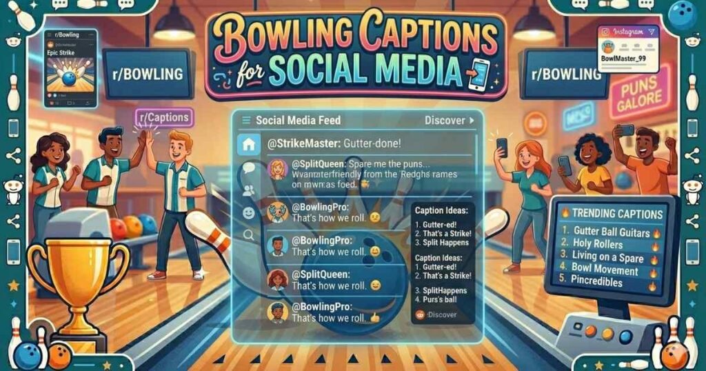 Bowling Captions for Social Media 📲