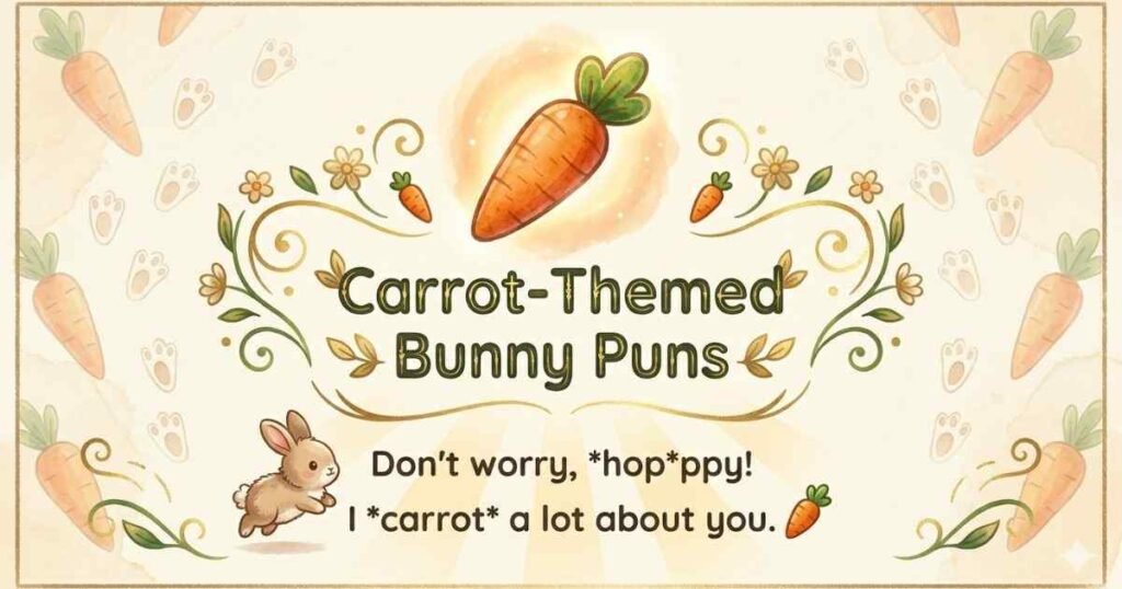 Carrot-Themed Bunny Puns
