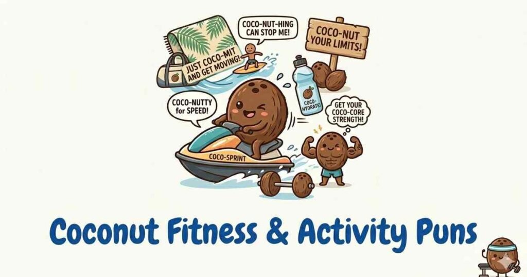 Coconut Fitness & Activity Puns