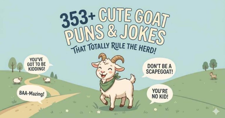 Cute Goat Puns & Jokes Feature Image