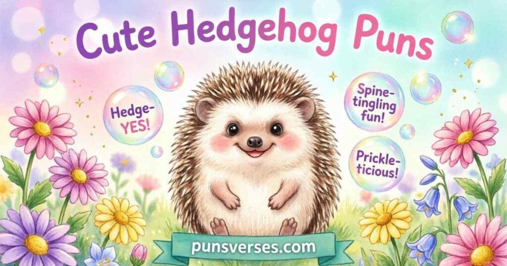 Cute Hedgehog Puns