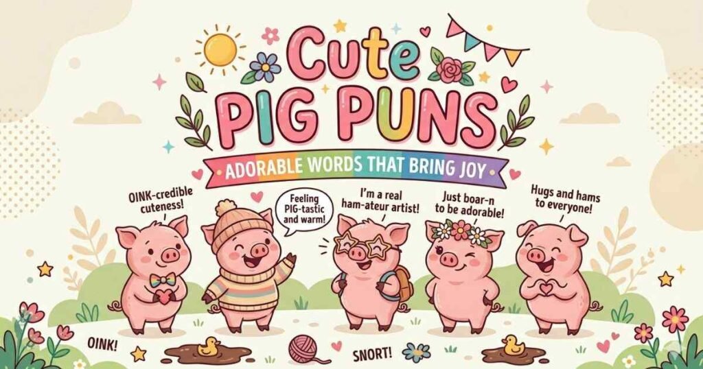 Cute Pig Puns