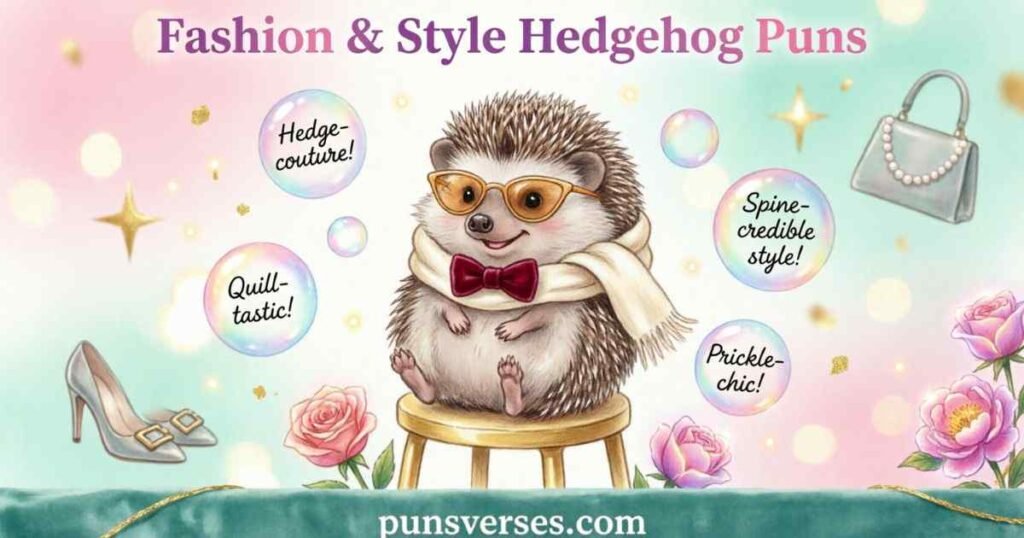 Fashion & Style Hedgehog Puns