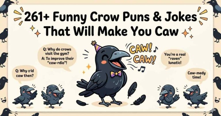Funny Crow Puns Feature Image