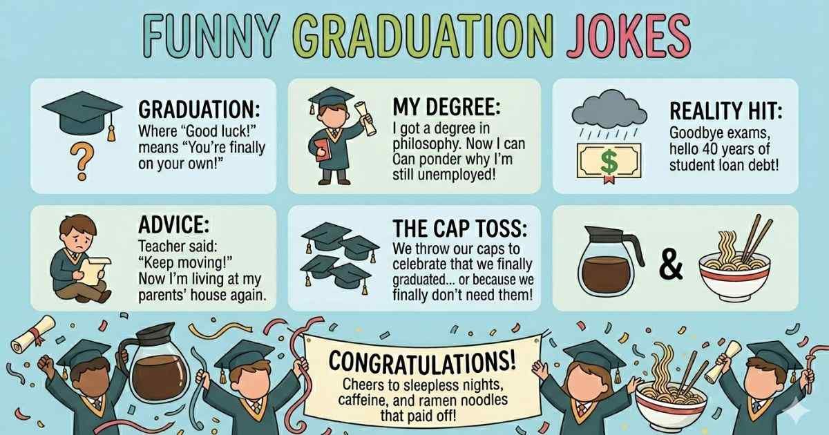349+ Funny Graduation Jokes That’ll Make Every Grade Smile