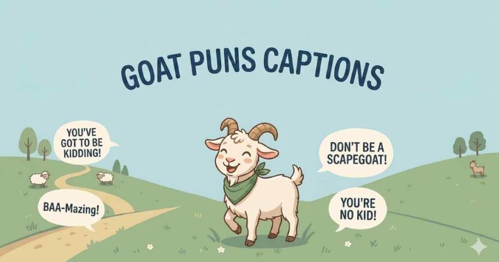 Goat Puns Captions