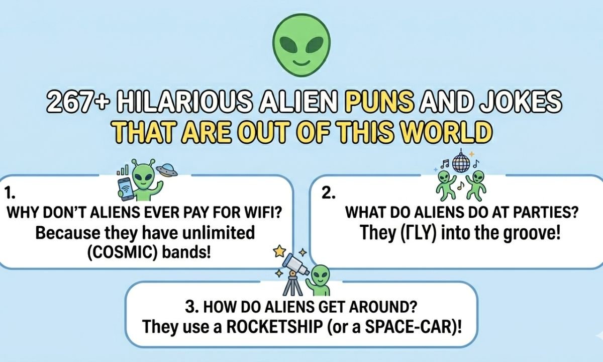 267+ Hilarious Alien Puns and Jokes That Are Out of This World