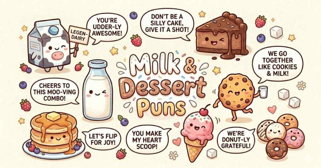 Milk & Dessert Puns