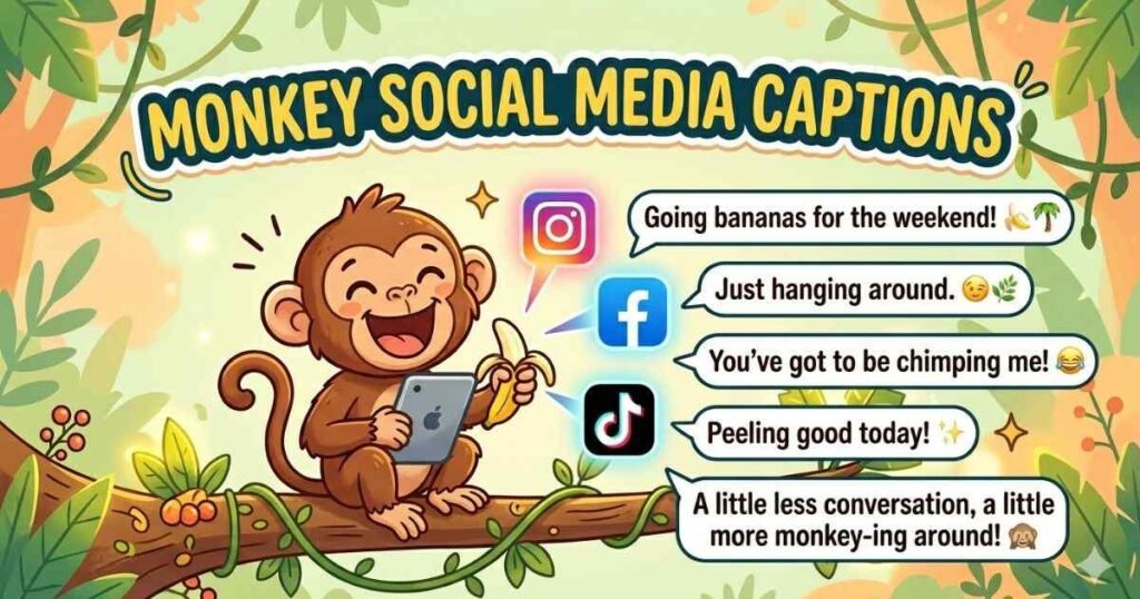 Monkey Social Media Captions