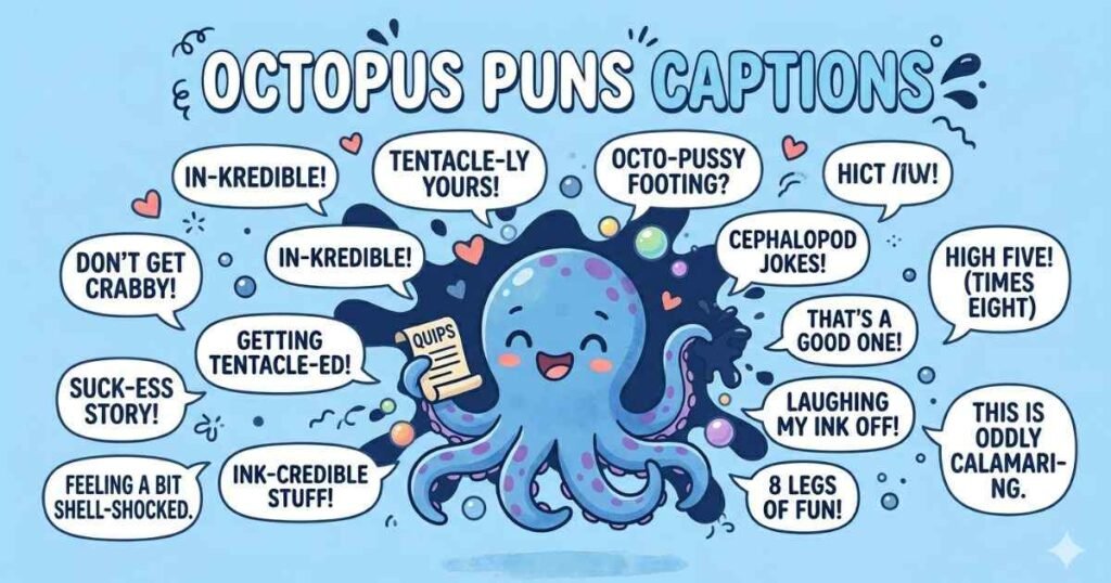 Octopus Puns Captions