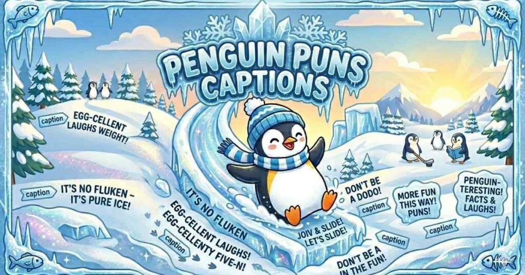Penguin Puns Captions