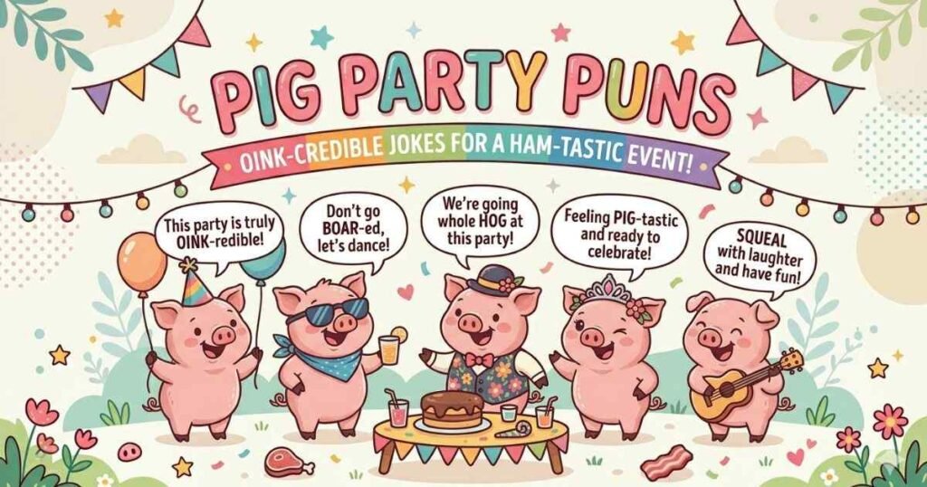 Pig Party Puns