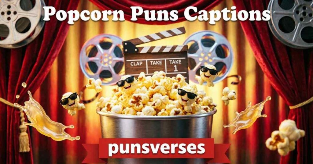 Popcorn Puns Captions