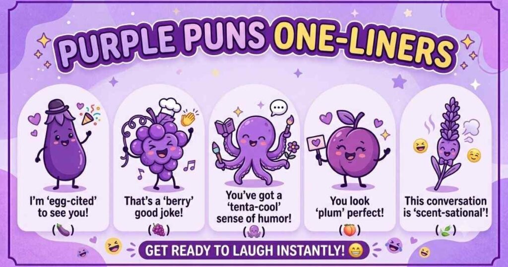 Purple Puns One Liners