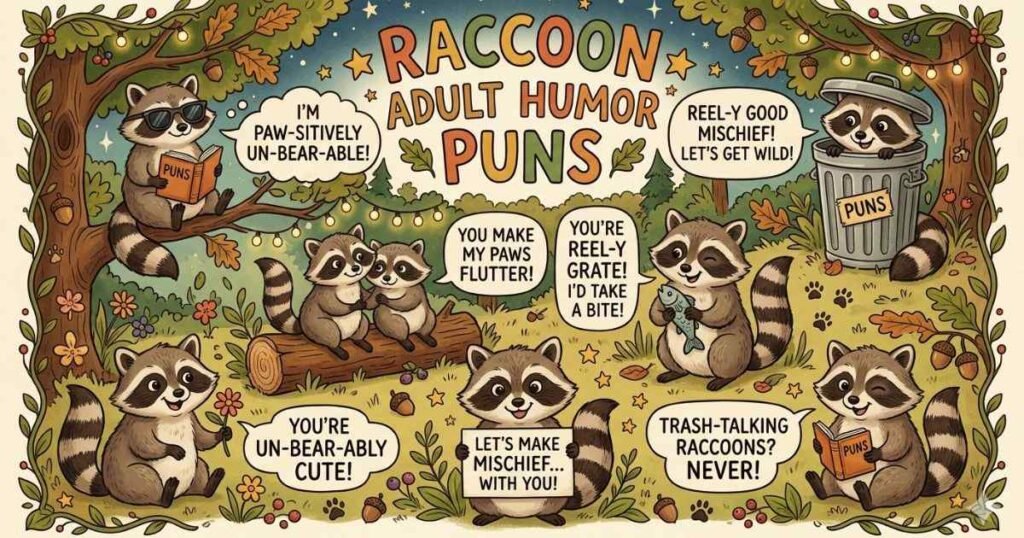 Raccoon Puns Captions