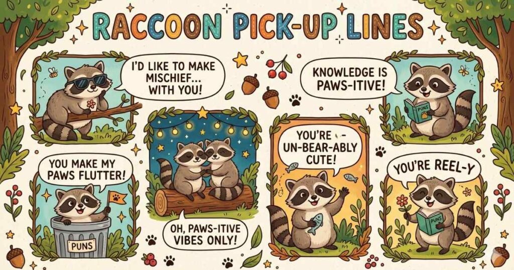 Raccoon Pick-Up Lines