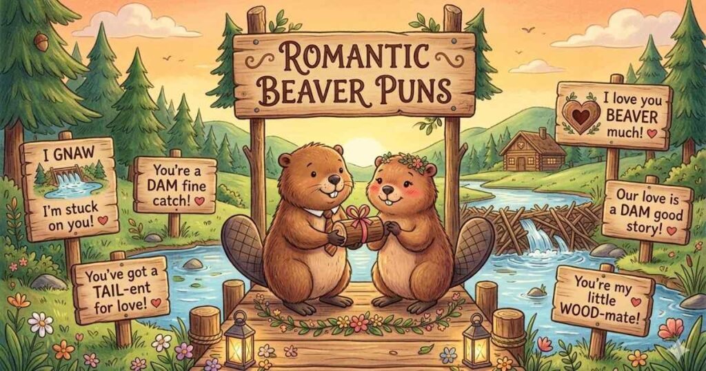 Romantic Beaver Puns