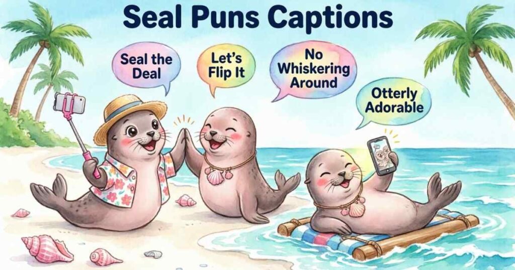 Seal Puns Captions