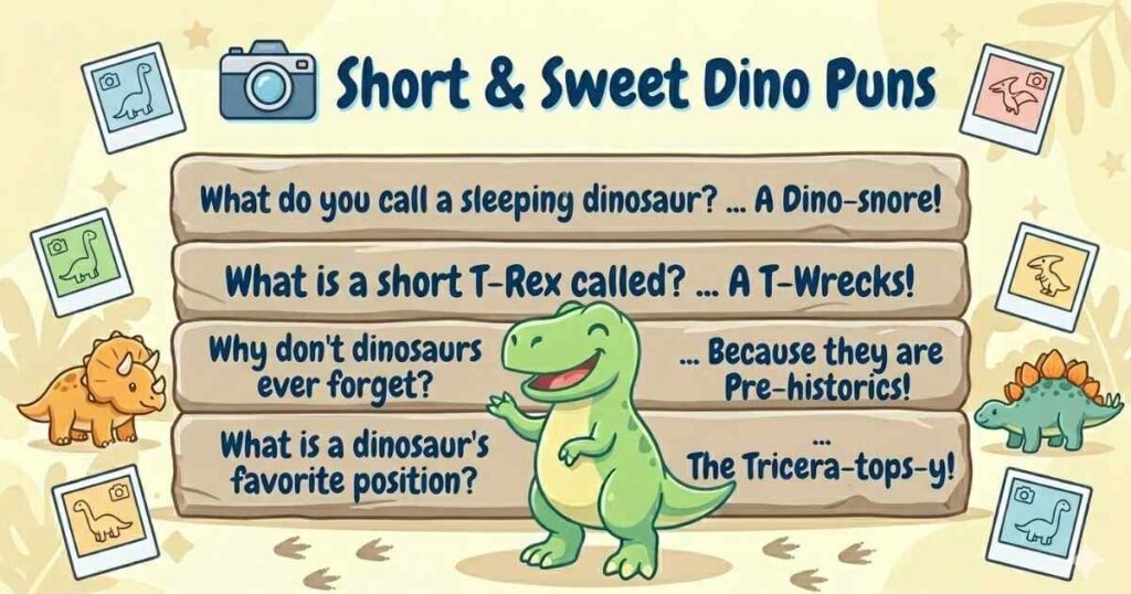 Short & Sweet Dino Puns