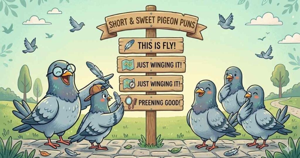 Short & Sweet Pigeon Puns