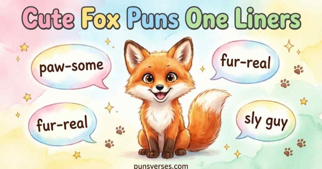 Cute Fox Puns One Liners