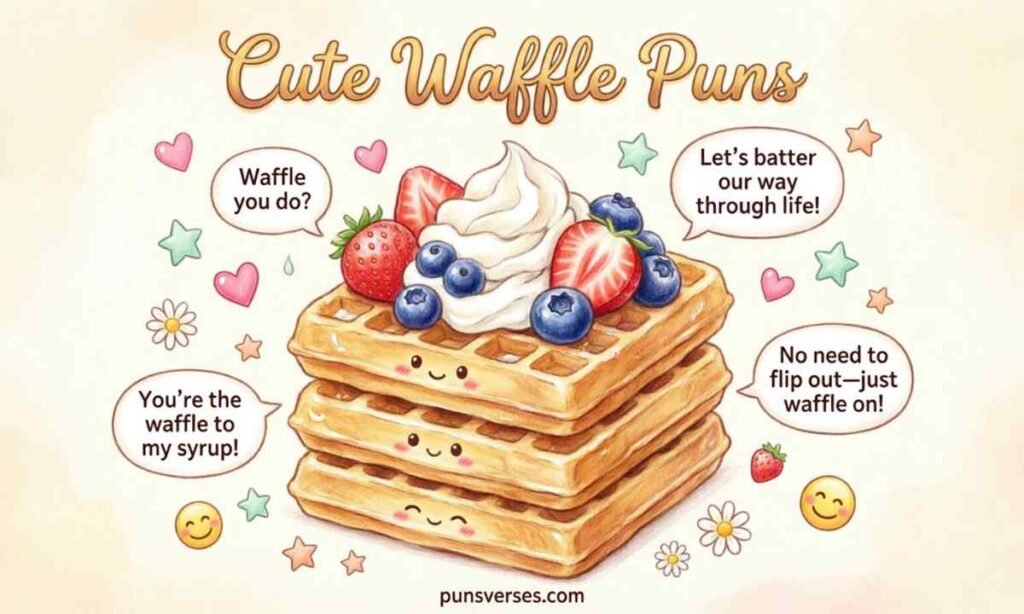 Cute Waffle Puns