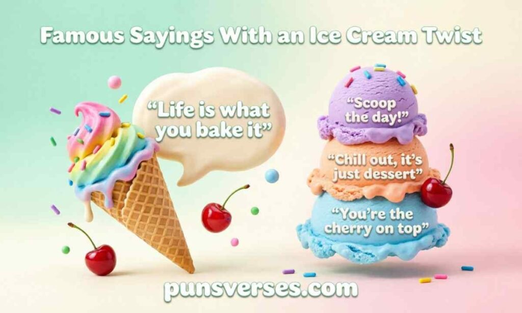Famous Sayings With an Ice Cream Twist
