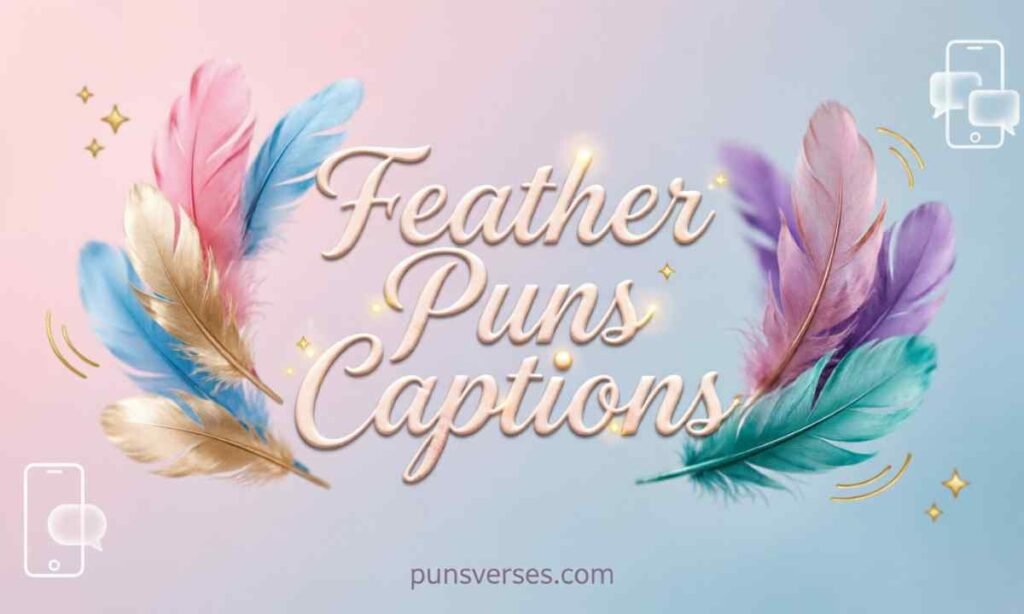 Feather Puns Captions