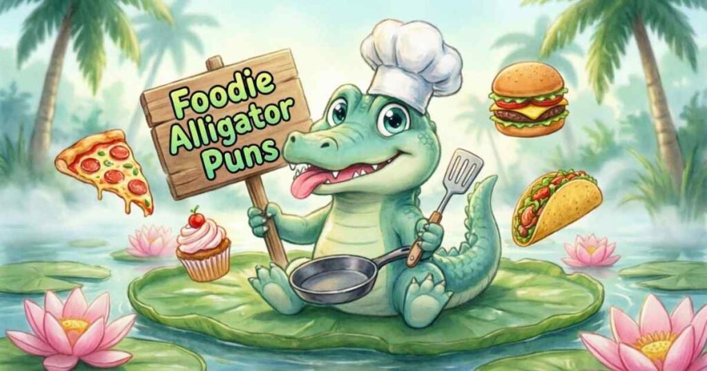 Foodie Alligator Puns
