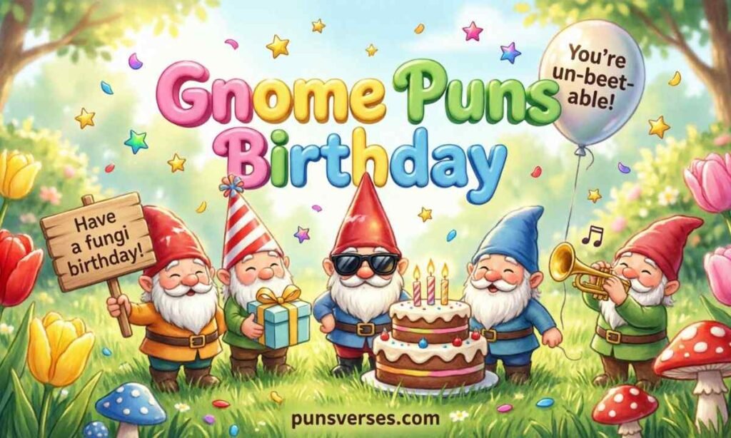 Gnome Puns Birthday