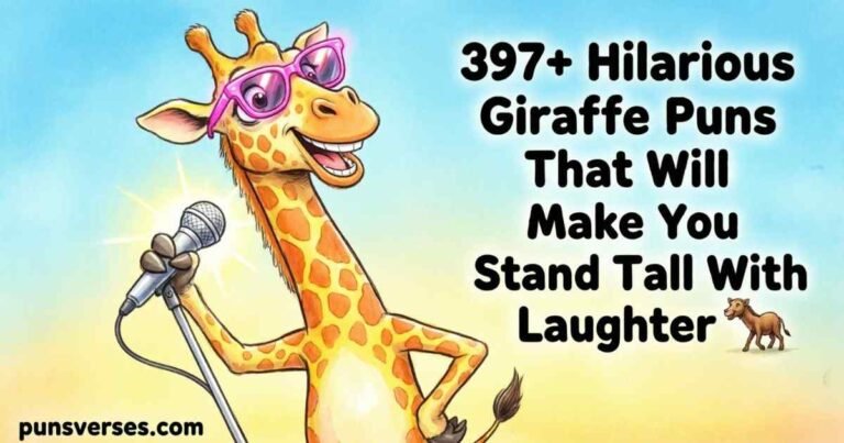 Hilarious Giraffe Puns Feature Image