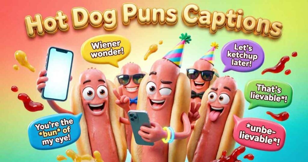 Hot Dog Puns Captions