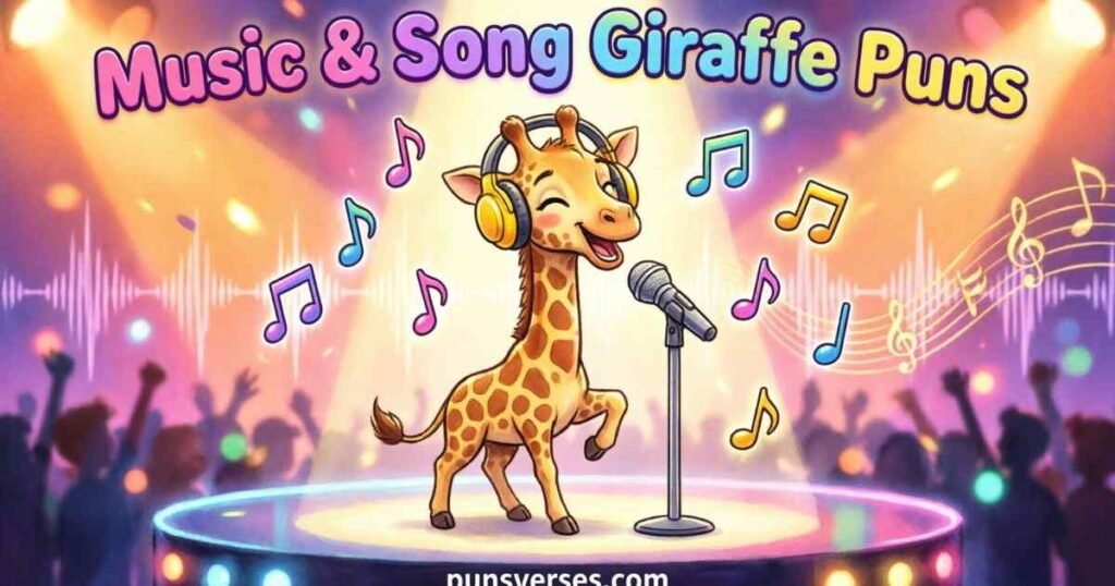 Music & Song Giraffe Puns