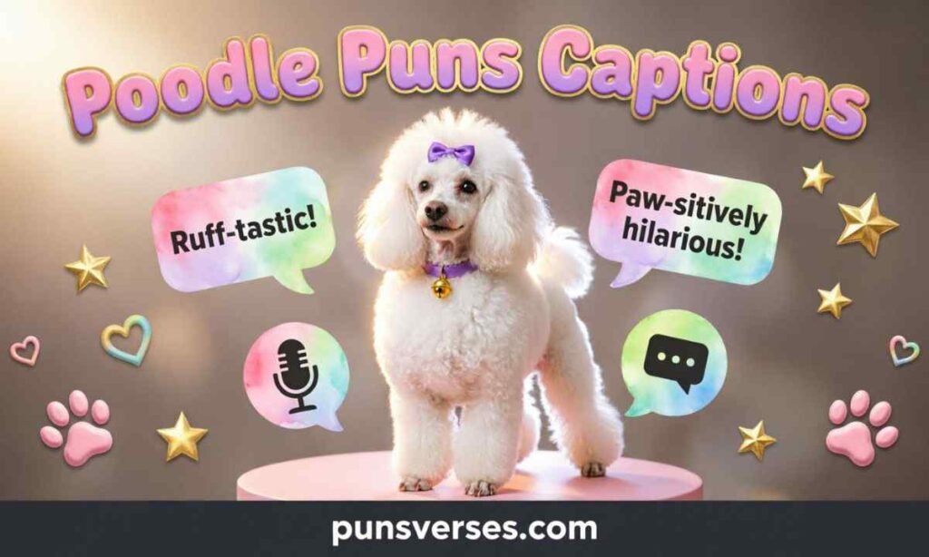 Poodle Puns Captions