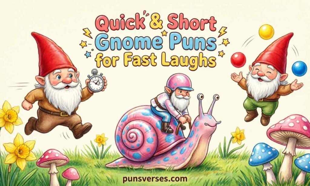 Quick & Short Gnome Puns for Fast Laughs