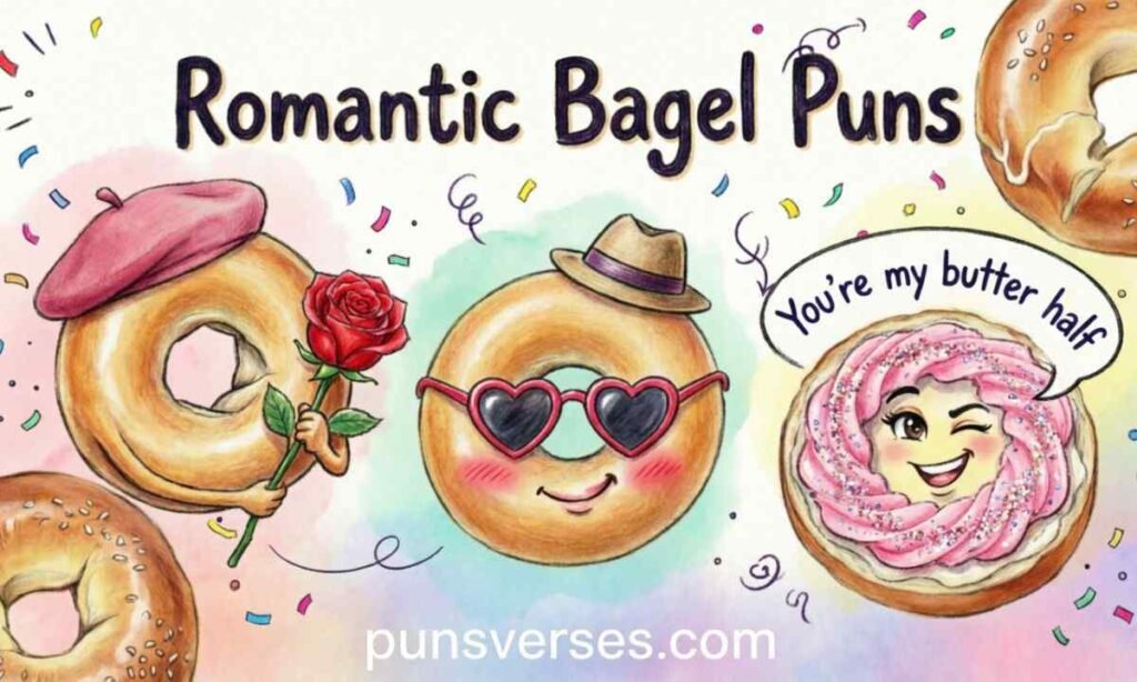 Romantic Bagel Puns