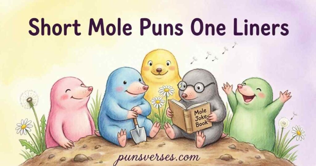Short Mole Puns One Liners