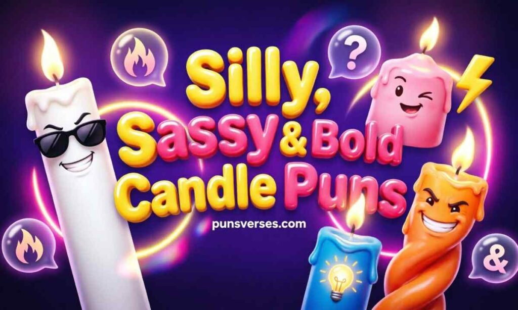 Silly, Sassy & Bold Candle Puns