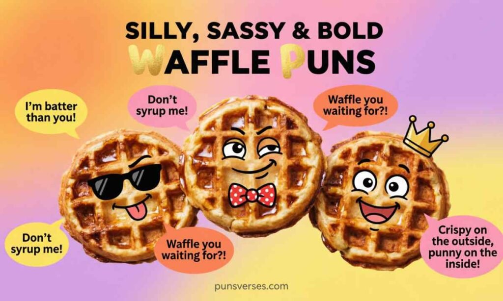 Silly, Sassy & Bold Waffle Puns