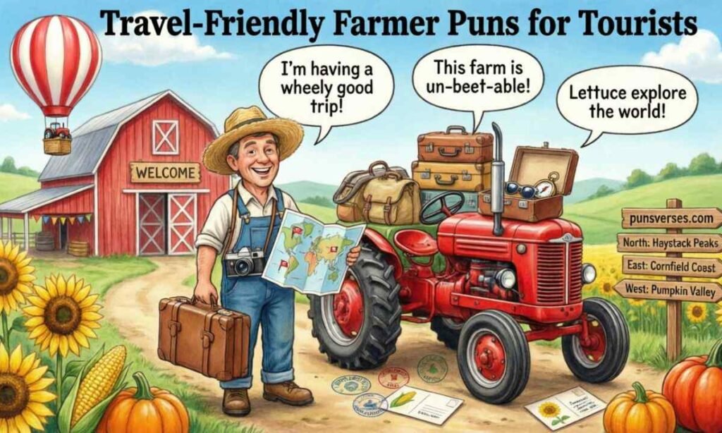 Travel-Friendly Farmer Puns for Tourists