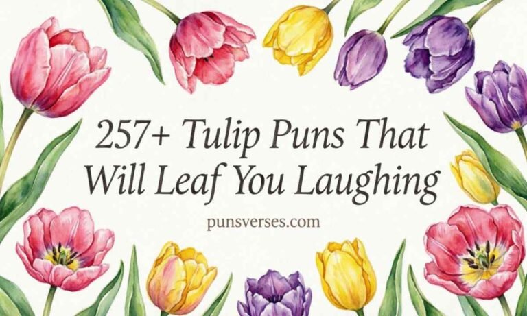 Tulip Puns That Will Leaf You Laughing🌷 Feature Image