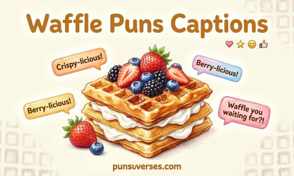 Waffle Puns Captions